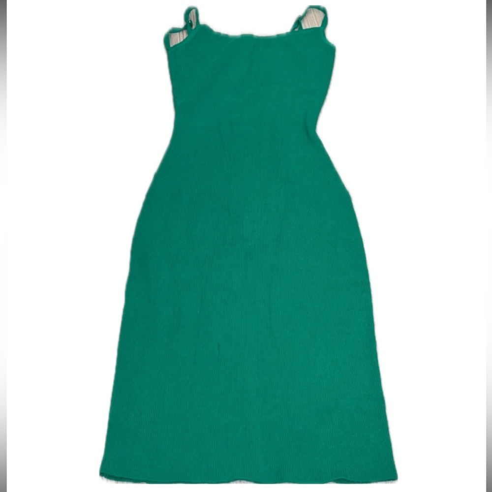 Green tank top summer dress